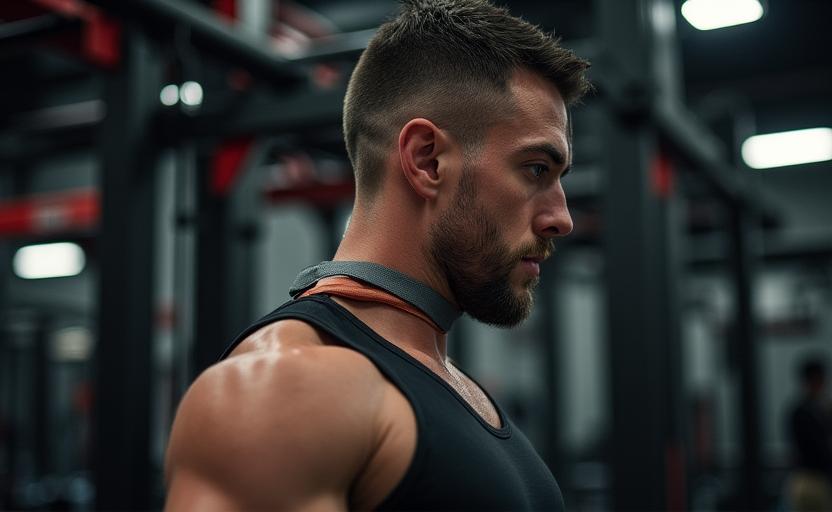 Esercizio fisico specifico per muscoli del collo per motorsport